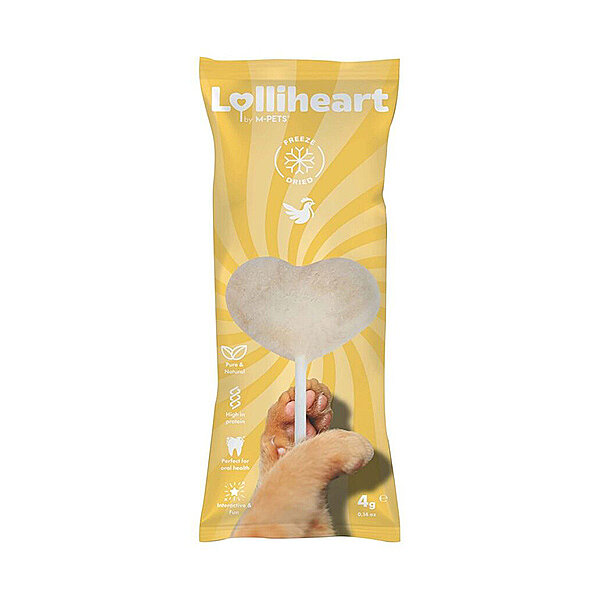 M-Pets Lolliheart Dondurularak Kurutulmuş Tavuklu Kedi Ödül Maması 4 g - 1