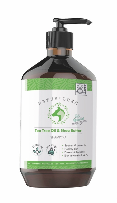 M-Pets Naturluxe Çay Ağacı & Shea Yağı Köpek Şampuanı  500 ml