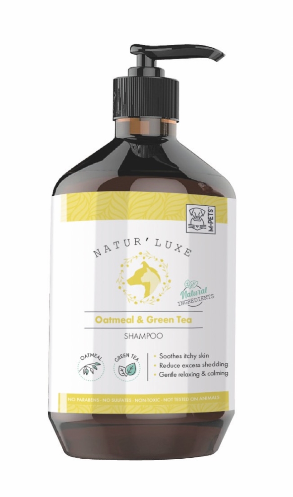 M-Pets Naturluxe Yulaf & Yeşil Çay Köpek Şampuanı 500 ml - 1