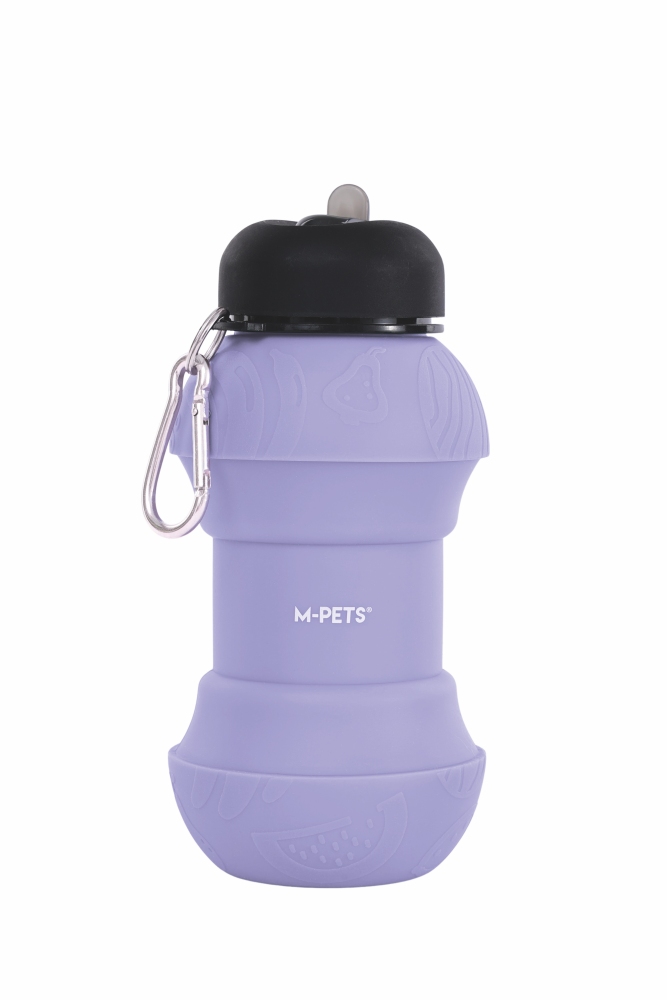 M-Pets On The Road Katlanabilen Seyahat Suluğu 200-550 ml Mor - 3