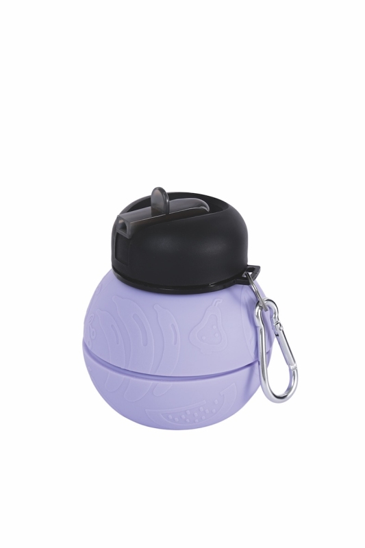 M-Pets On The Road Katlanabilen Seyahat Suluğu 200-550 ml Mor - 4