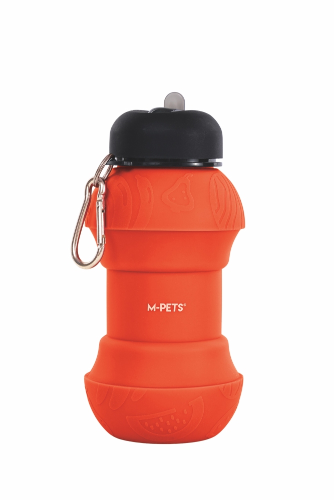 M-Pets On The Road Katlanabilen Seyahat Suluğu 200-550 ml Turuncu - 3