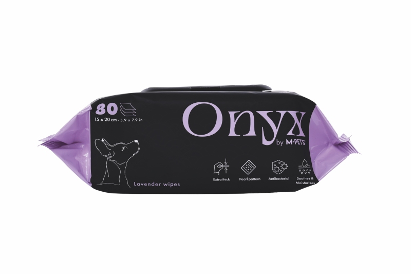 M-Pets Onyx Lavanta Kokulu Kedi ve Köpek Temizleme Mendili 80'li - 3