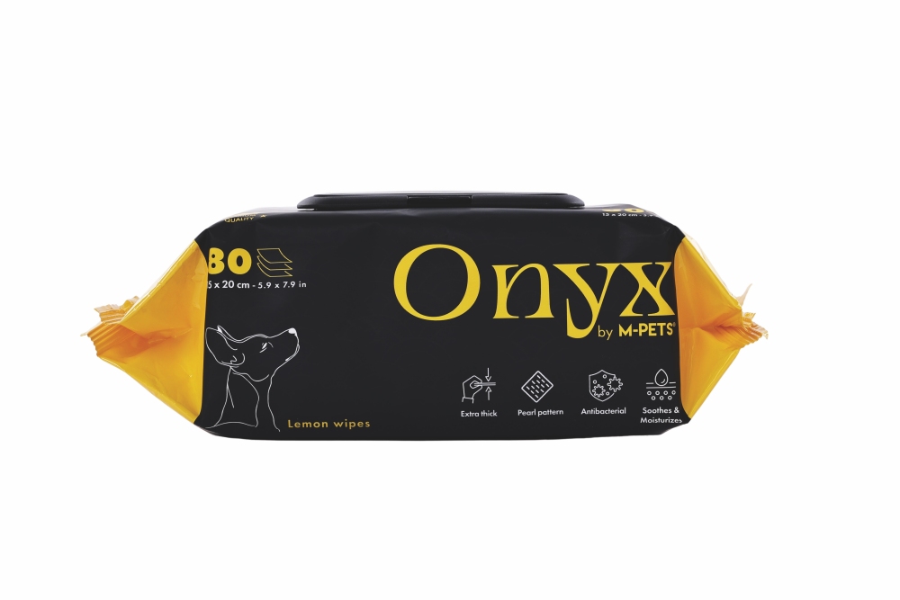 M-Pets Onyx Limon Kokulu Kedi ve Köpek Temizleme Mendili 80'li - 3