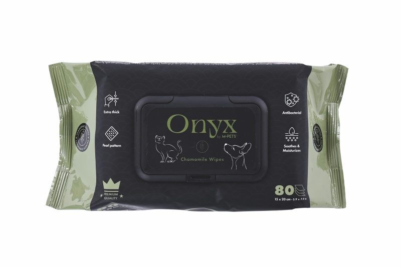 M-Pets Onyx Papatya Kokulu Kedi ve Köpek Temizleme Mendili 80'li