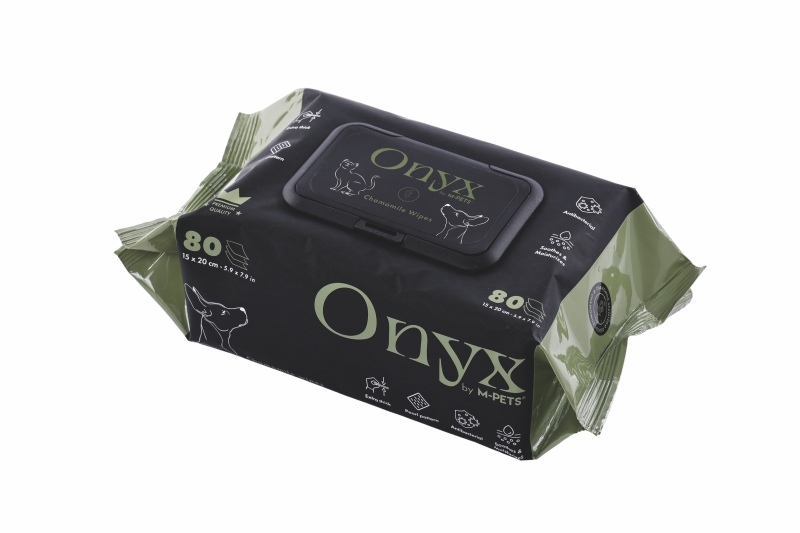 M-Pets Onyx Papatya Kokulu Kedi ve Köpek Temizleme Mendili 80'li - 2