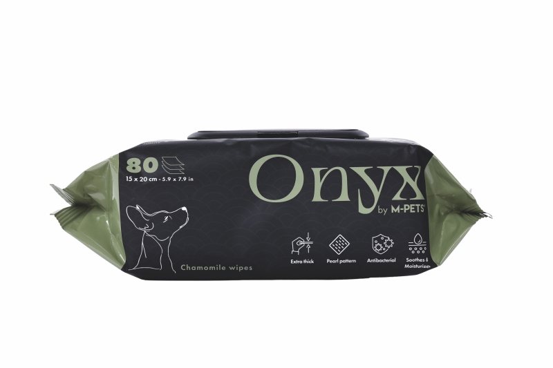 M-Pets Onyx Papatya Kokulu Kedi ve Köpek Temizleme Mendili 80'li - 3