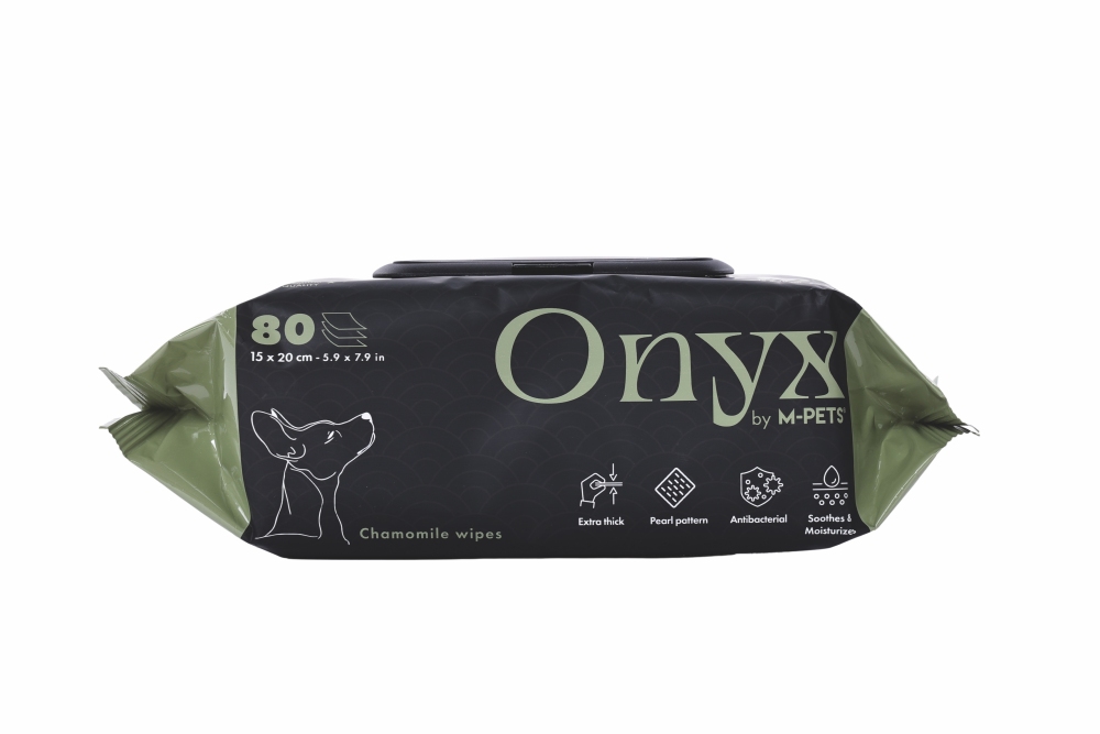 M-Pets Onyx Papatya Kokulu Kedi ve Köpek Temizleme Mendili 80'li - 3
