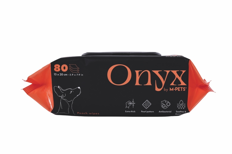 M-Pets Onyx Şeftali Kokulu Kedi ve Köpek Temizleme Mendili 80'li - 3