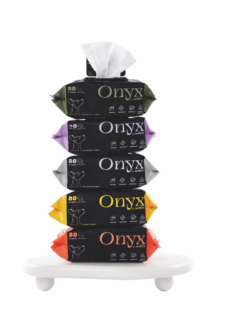 M-Pets Onyx Şeftali Kokulu Kedi ve Köpek Temizleme Mendili 80'li - 5