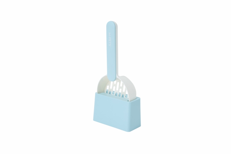 M-Pets Peak Kedi Kumu Küreği Seti 12,5x5,5x26,5 cm Beyaz/Mavi - 2