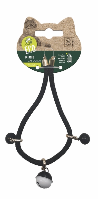 M-Pets Pixie Zilli Kedi Boyun Tasması - Siyah