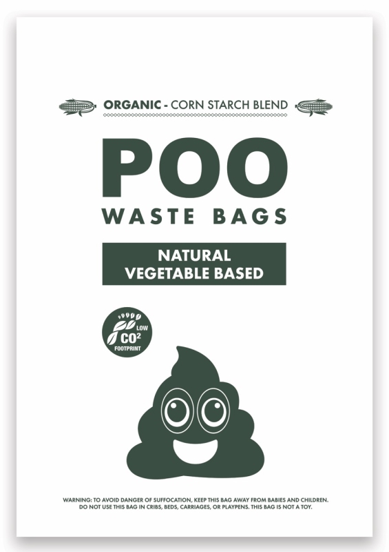 M-Pets Poo Doğal Dışkı Poşeti 4x15 Yaprak - 3