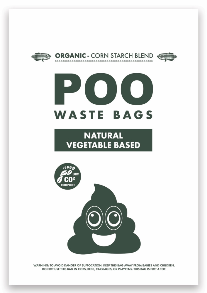 M-Pets Poo Doğal Dışkı Poşeti 4x15 Yaprak - 3