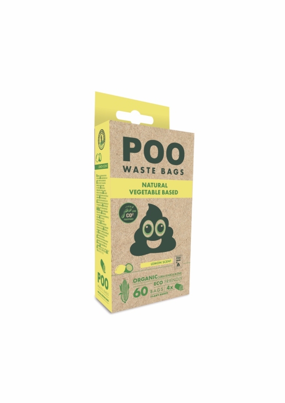 M-Pets Poo Limon Kokulu Dışkı Poşeti 4x15 Yaprak