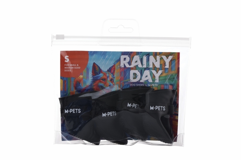 M-Pets Rainy Day Köpek Ayakkabısı (S) Siyah - 2