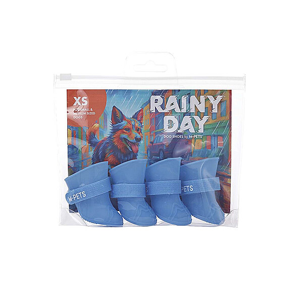 M-Pets Rainy Day Köpek Ayakkabısı (XS) Mavi - 1