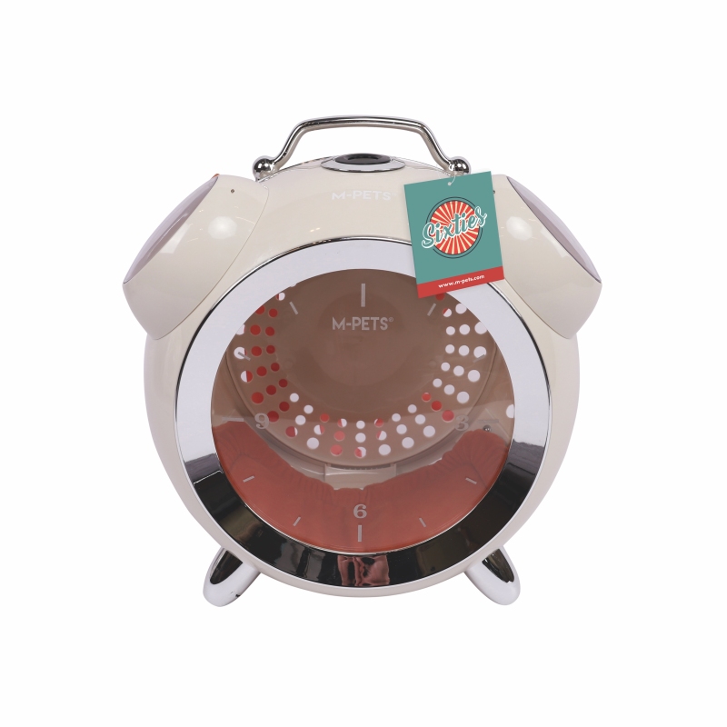 M-Pets Sixties Clock Taşıma Çantası 40x44x26 cm Beyaz