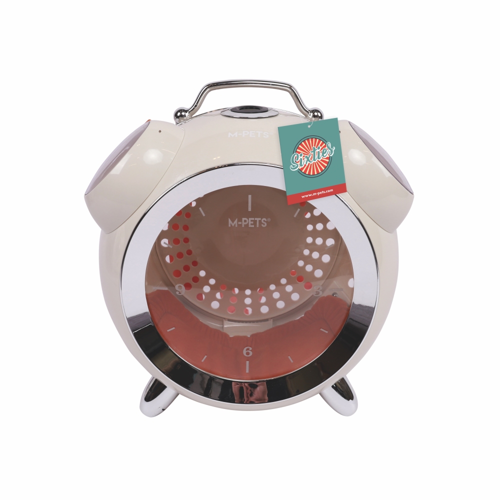 M-Pets Sixties Clock Taşıma Çantası 40x44x26 cm Beyaz - 1