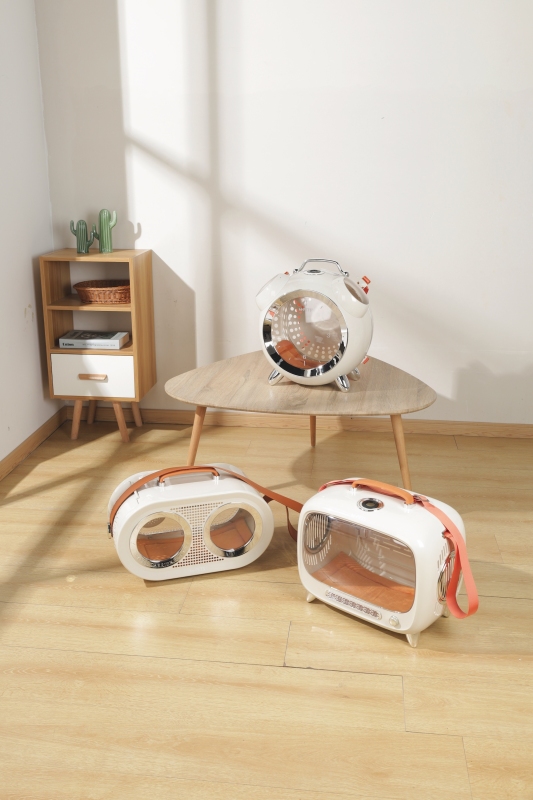 M-Pets Sixties Radio Taşıma Çantası 50x23x31 cm Beyaz - 6