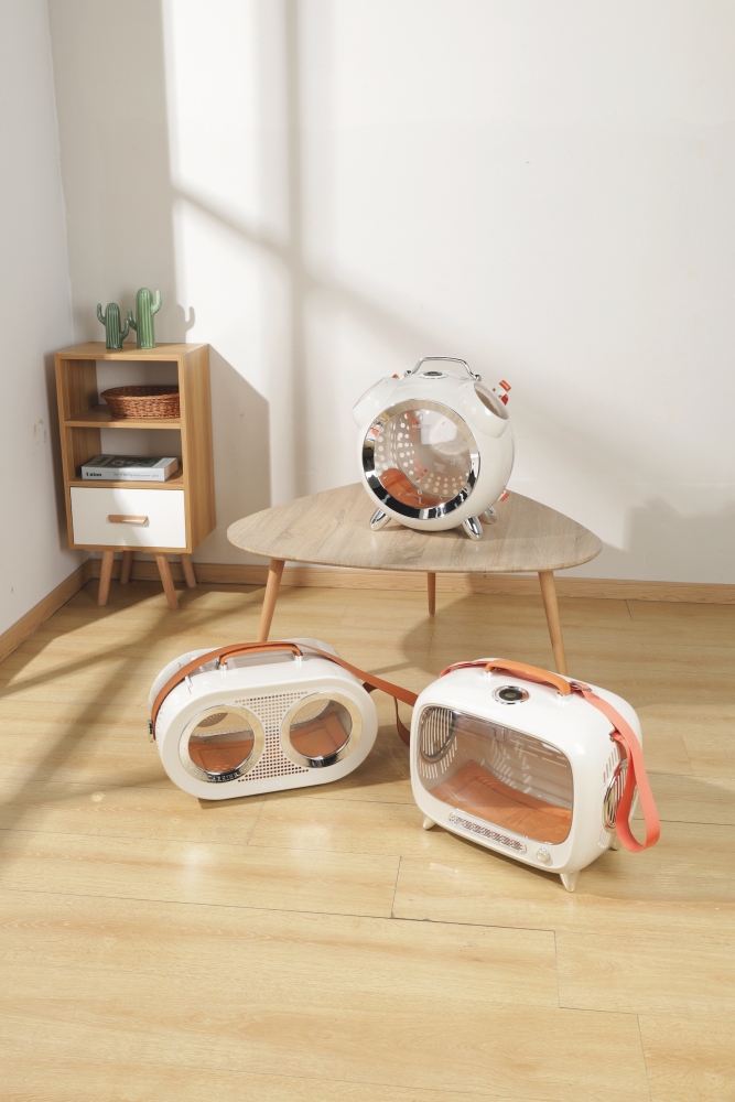 M-Pets Sixties Radio Taşıma Çantası 50x23x31 cm Beyaz - 6