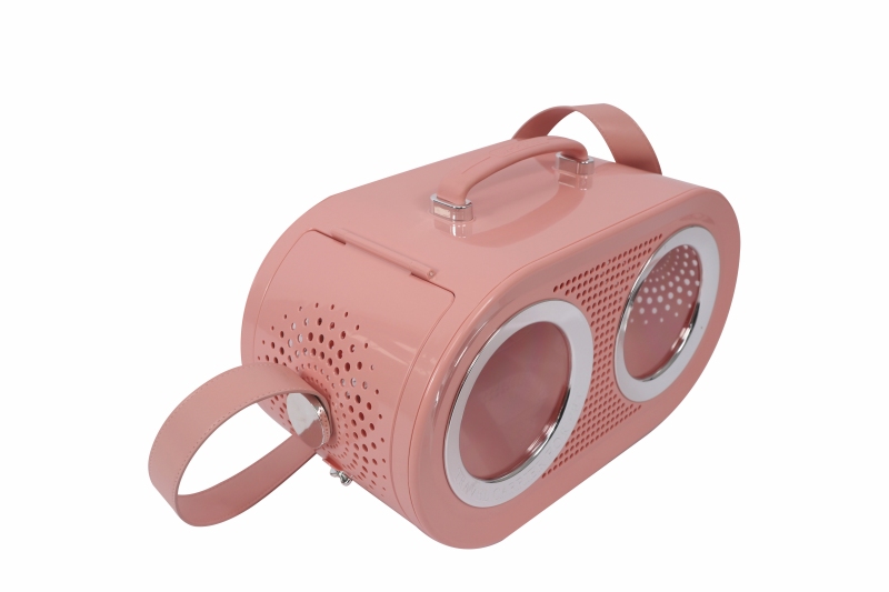 M-Pets Sixties Radio Taşıma Çantası 50x23x31 cm Pembe - 3