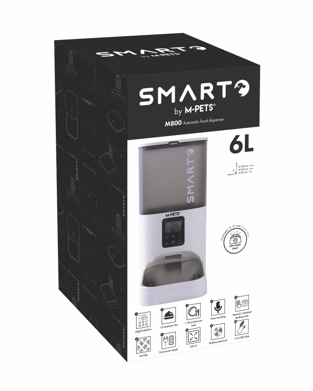 M-Pets Smarto M800 Otomatik Mama Kabı 6 L
