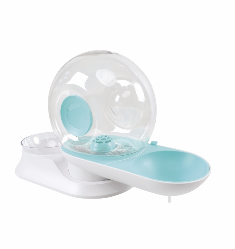 M-Pets Snail Hazneli Su ve Mama Kabı 2800 ml- 240 gr Mavi - 2