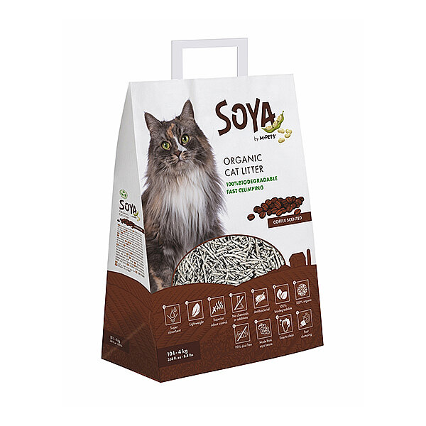 M-Pets Soya Kahve Aromalı Organik Kedi Kumu 10 L