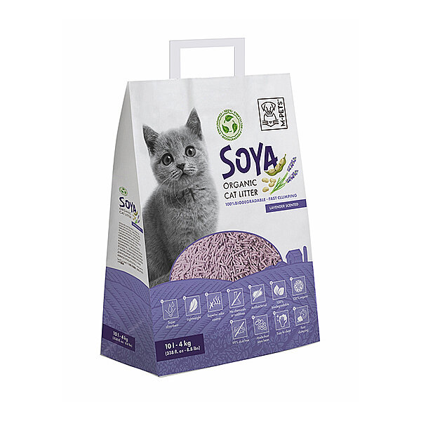 M-Pets Soya Lavantalı Organik Kedi Kumu 10 L