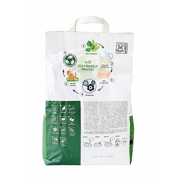 M-Pets Soya Yeşil Çaylı Organik Kedi Kumu 10 L - 2