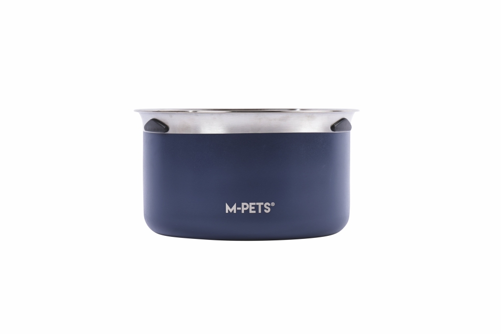 M-Pets Splash Control Metal Su Kabı 3,7L Mavi - 2