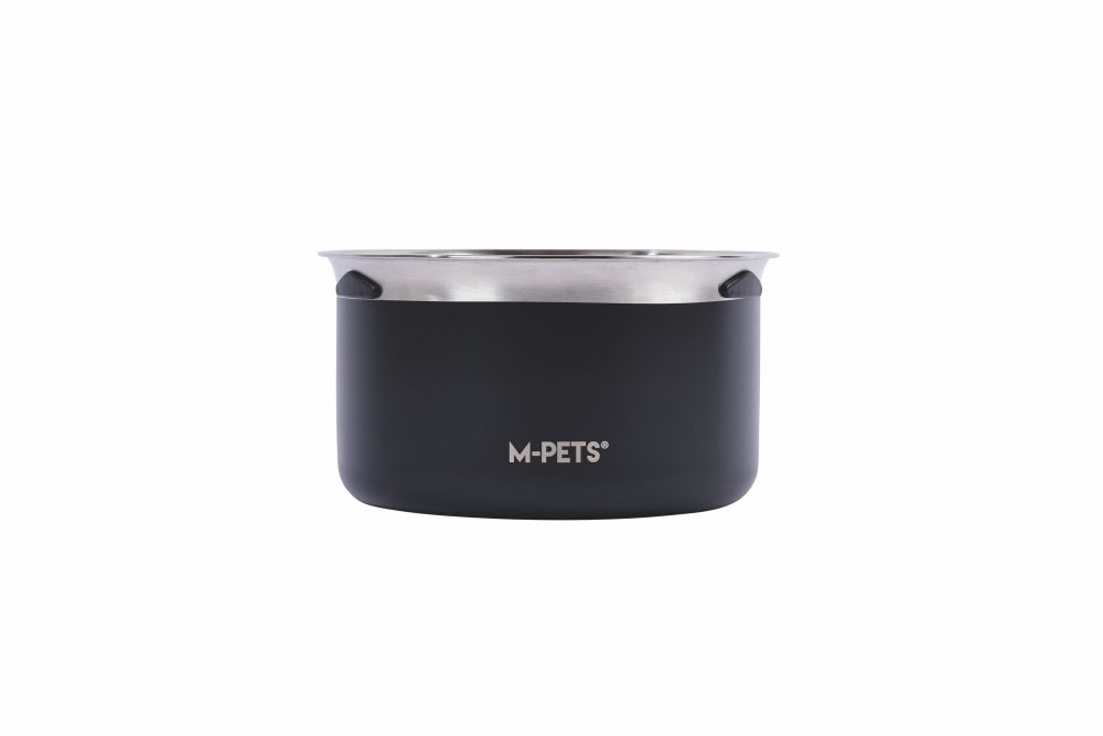 M-Pets Splash Control Metal Su Kabı 3,7L Siyah - 2