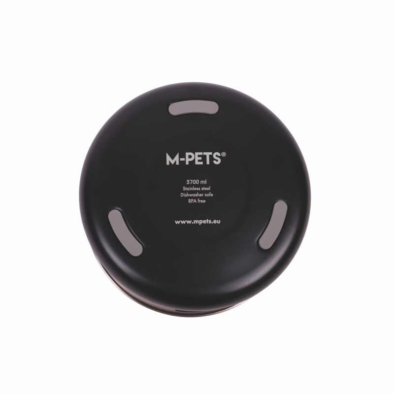 M-Pets Splash Control Metal Su Kabı 3,7L Siyah - 4