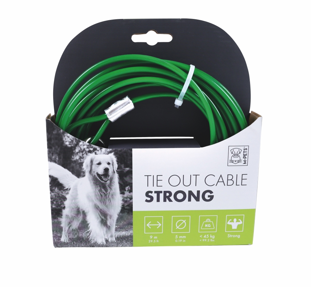 M-Pets Strong Bahçe Bağlama Halatı 9 mt Yeşil - 1