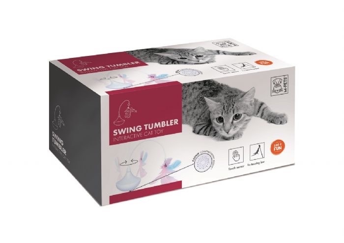 M-Pets Swing İnteraktif Kedi Oyuncağı Beyaz