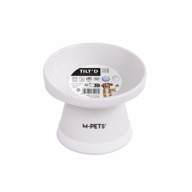 M-Pets Tiltd Seramik Mama ve Su Kabı 150 ml Beyaz - 2