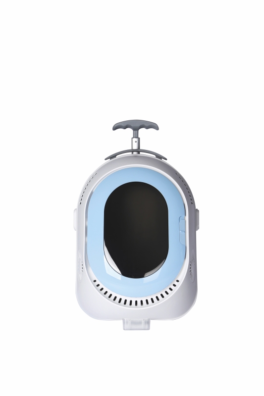 M-Pets Trolley Taşıma Çantası 35x31x47 cm Beyaz/Mavi