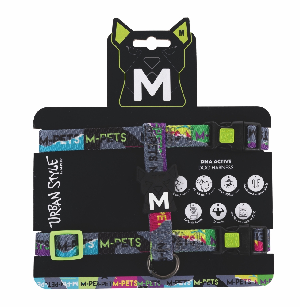 M-Pets Urban Style Dna Active Köpek Göğüs Tasması (M) - 1