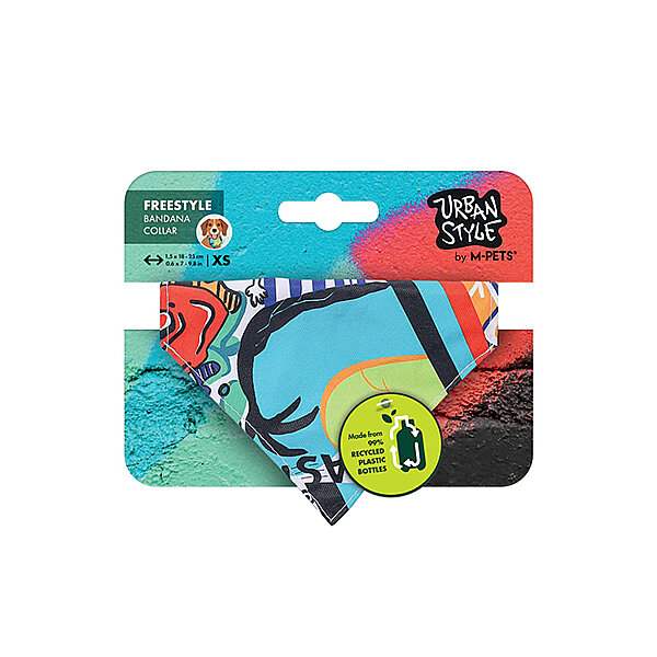 M-Pets Urban Style Freestyle Köpek Bandana Tasması (XS)