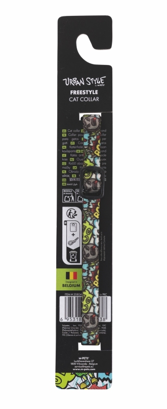 M-Pets Urban Style Freestyle Çok Renkli Kedi Boyun Tasması - 5