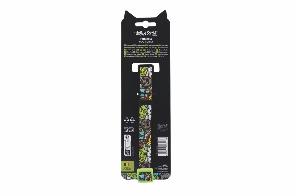 M-Pets Urban Style Freestyle Çok Renkli Köpek Boyun Tasması (M) - 5