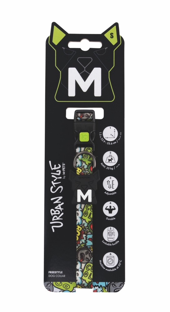 M-Pets Urban Style Freestyle Çok Renkli Köpek Boyun Tasması (S) - 1