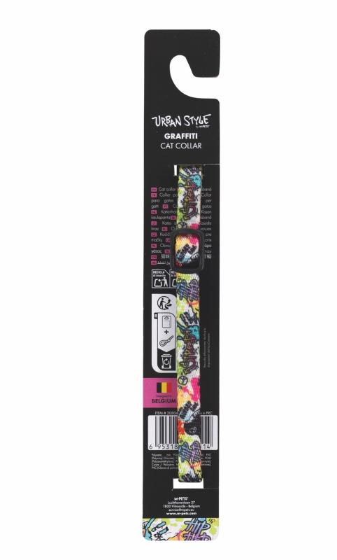 M-Pets Urban Style Grafiti Kedi Boyun Tasması - 5