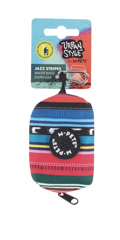 M-Pets Urban Style Jazz Stripes Dışkı Poşeti Taşıma Aparatı - 2