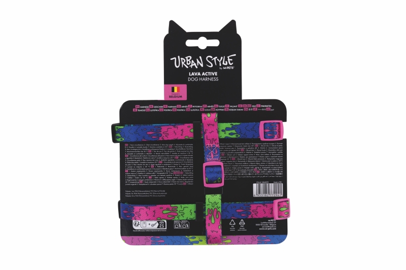 M-Pets Urban Style Lava Active Köpek Göğüs Tasması (S) - 5