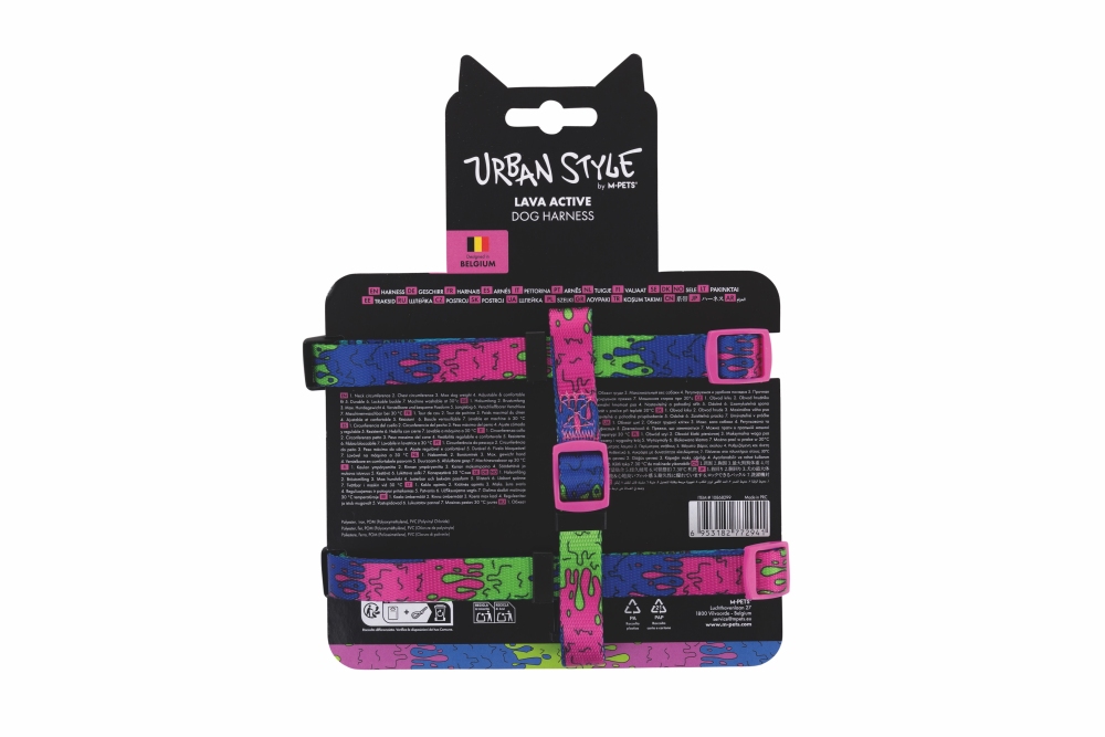 M-Pets Urban Style Lava Active Köpek Göğüs Tasması (S) - 5