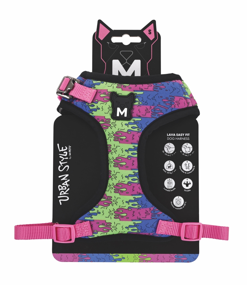 M-Pets Urban Style Lava Easy Fit Köpek Göğüs Tasması (S) - 1