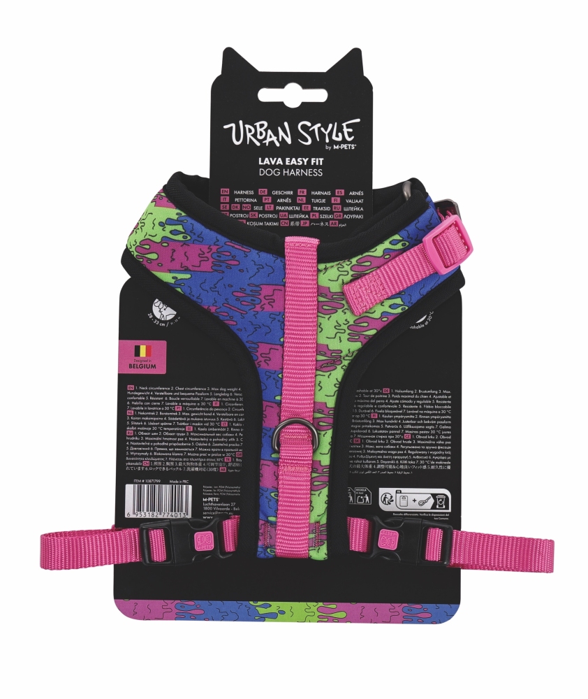 M-Pets Urban Style Lava Easy Fit Köpek Göğüs Tasması (S) - 5