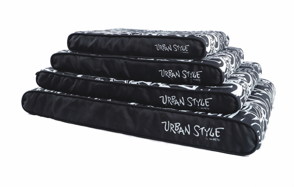 M-Pets Urbanstyle Contempo Minder Yatak (L) 95x65x9 cm Siyah/Beyaz - 2